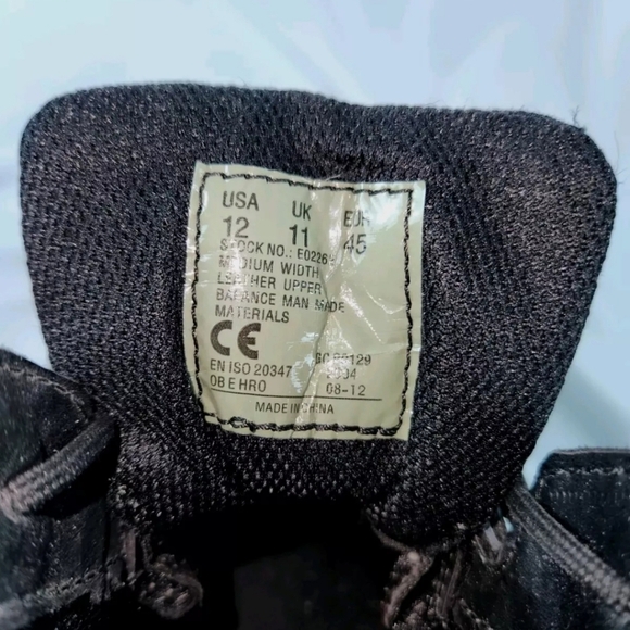 BATES Men's Black Leather Recon/Tactical Boots. Sz 12M NWOT - Picture 9 of 9